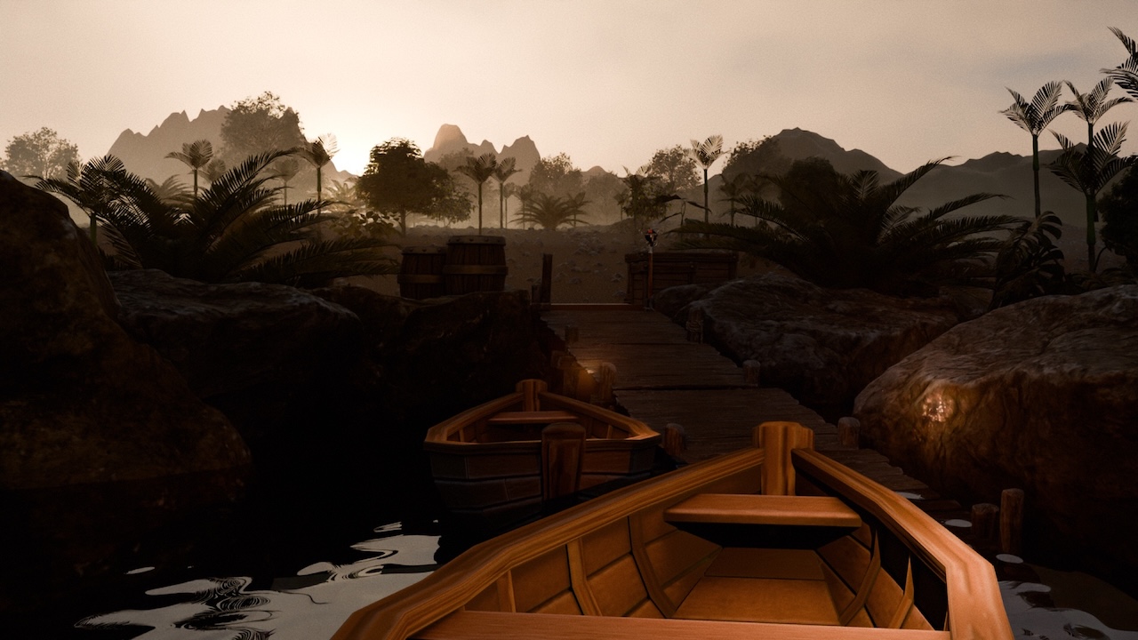 Pier at the south of the island